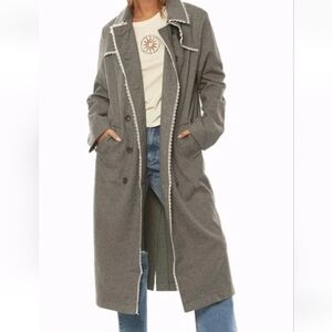 Society Amuse Marseille Coat Sm Long Double Breasted Trench Old Money Country